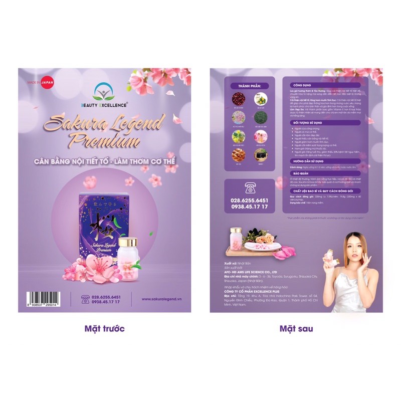 Viên uống tỏa hương Sakura Legend Premium