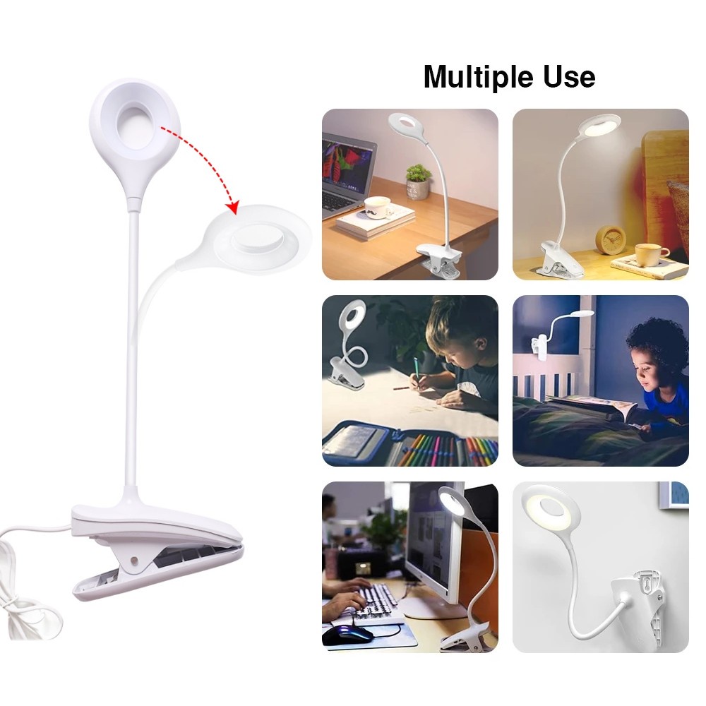 Đèn Led Bảo Vệ Mắt Sạc Usb Tiện Dụng Cho Phòng Ngủ / Phòng Khách