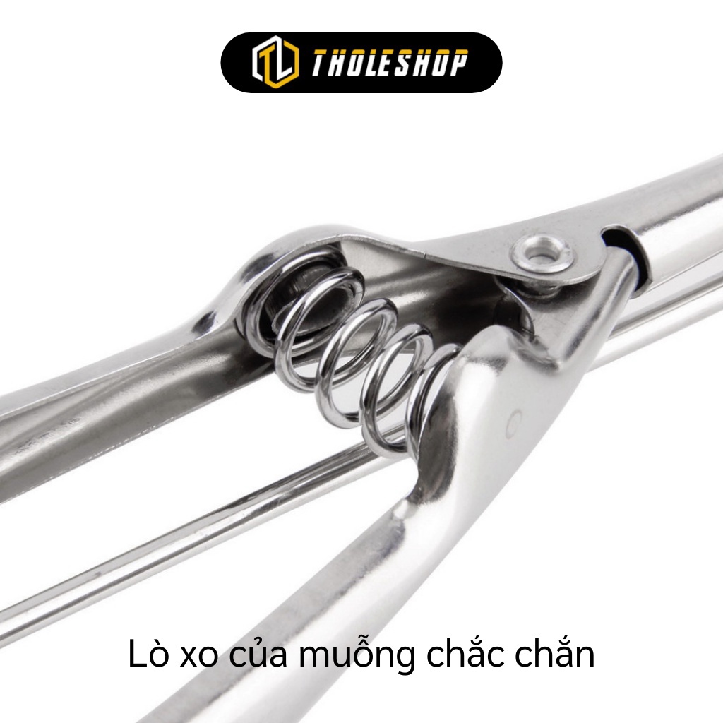 Muỗng múc thực phẩm XẢ TỒN Muỗng múc bằng inoxx không gỉ 5cm, dùng để tạo hình thịt viên, múc kem 9439