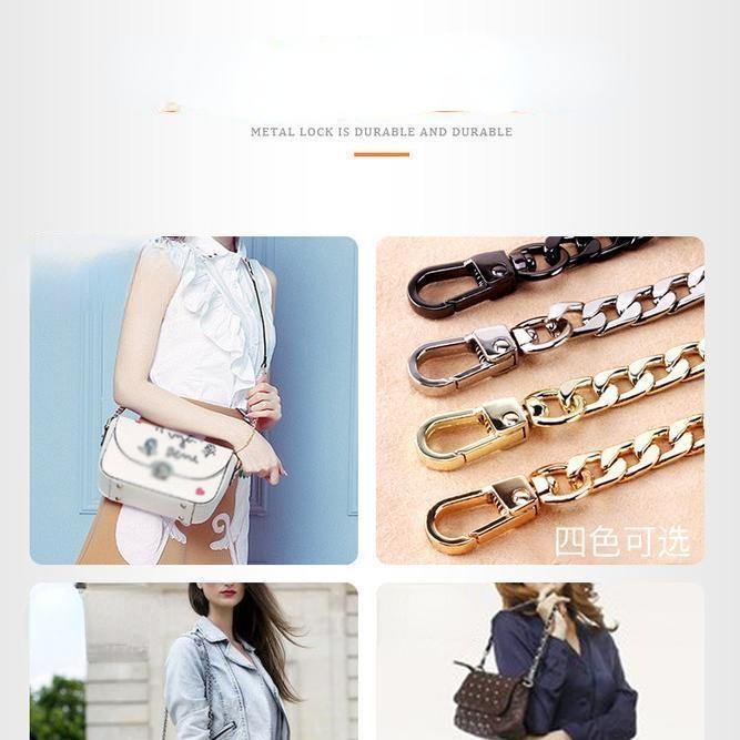 Bag chain accessories messenger bag belt single buy lengthened metal backpack chain detachable bag chain decoration versatile