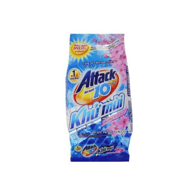 Bột giặt Attack khử mùi gói 720gr