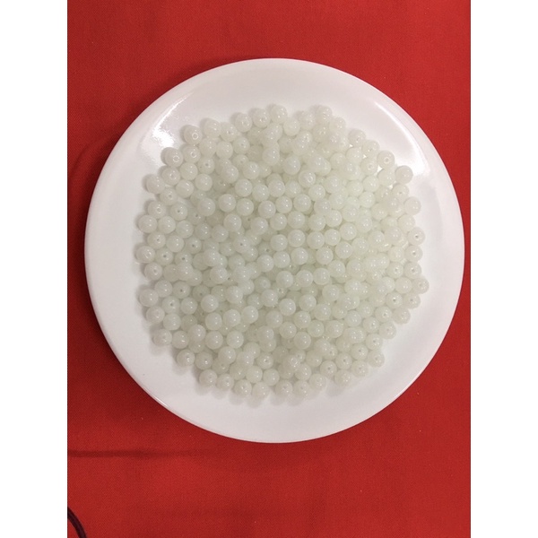 70 Hạt đá trắng sữa Đài Loan làm trang sức  KT: 10mm