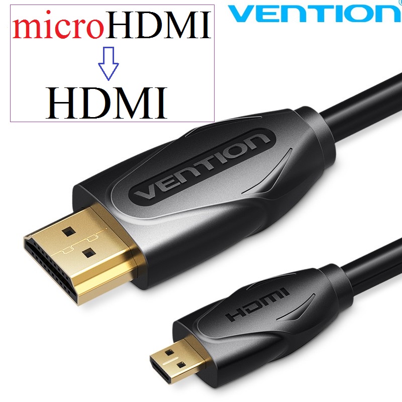 Dây cáp micro hdmi 1080P@60hz Vention VAAD03 - Micro hdmi to hdmi