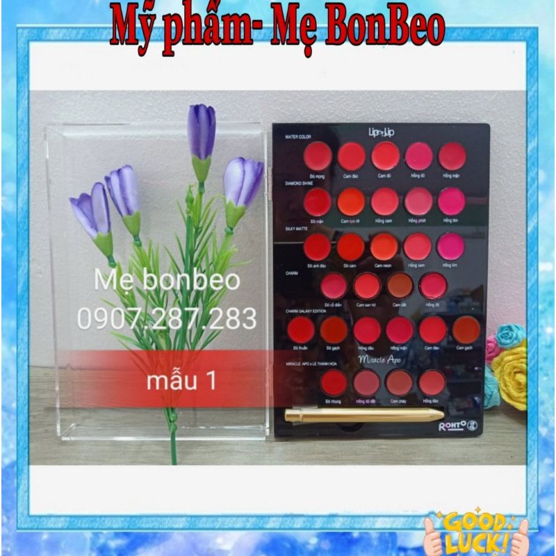 (New hot)  Bảng son hit hot LIP ON LIP &amp; MIRACLE APO 42 Ô SON