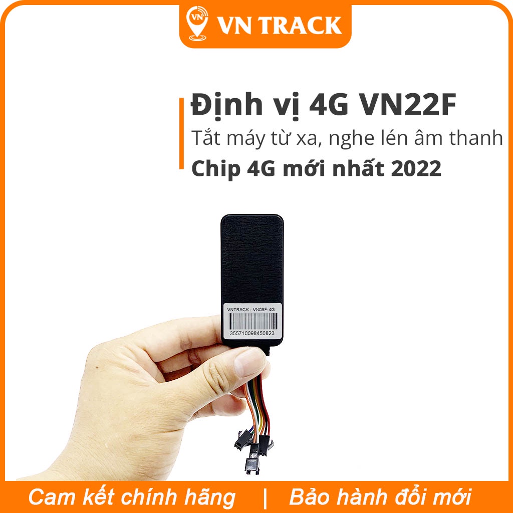 Định Vị Xe Máy, Ô Tô - VN22F 4G | Nghe L.én Âm Th.anh, Tắt Máy Từ Xa, Chính Hãng Vntrack