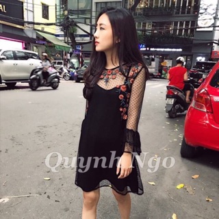 Váy zara ren cực xinh luon ạ