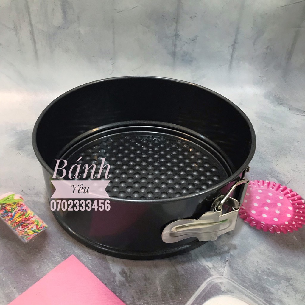 Khuôn tròn đế rời chống dính có khóa