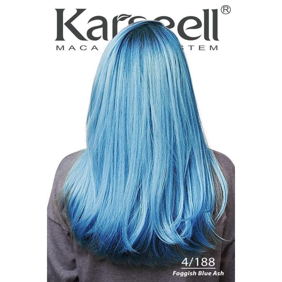 Thuốc nhuộm tóc Karseell Maca Foggish Blue Ash 4.188 – 100 ml