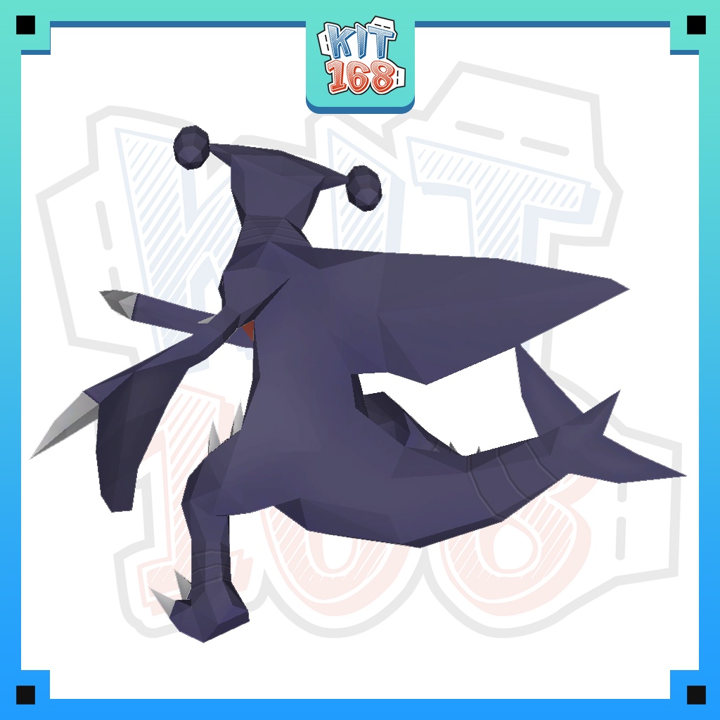 Mô hình giấy Anime Game Pokemon Garchomp ver 2