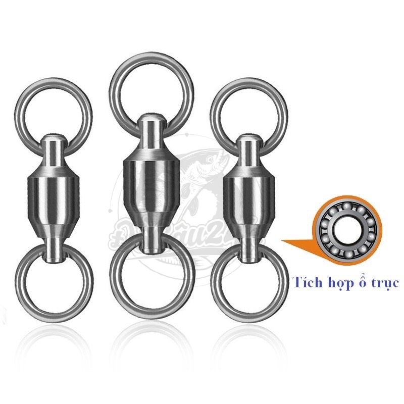 1 Gói Gồm 3 Chiếc Khóa Linh, Ma Ní Inox Số 8 MingDao Chuyên Săn Hàng Dùng cho Câu Cá