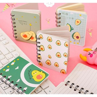 SỔ TAY MINI LÒ XO HÌNH TRÁI BƠ - SỔ TAY MINI