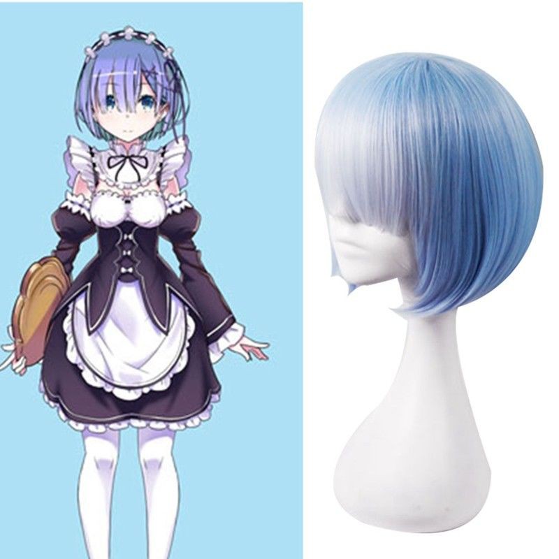 Bộ tóc ngắn giả cosplay nhân vật anime Re:Zero