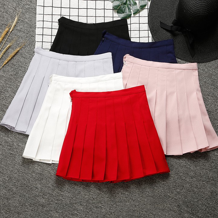 SUXI Chân váy dáng chữ A thiết kế đơn giản phong cách Hàn Quốc cho nữ
