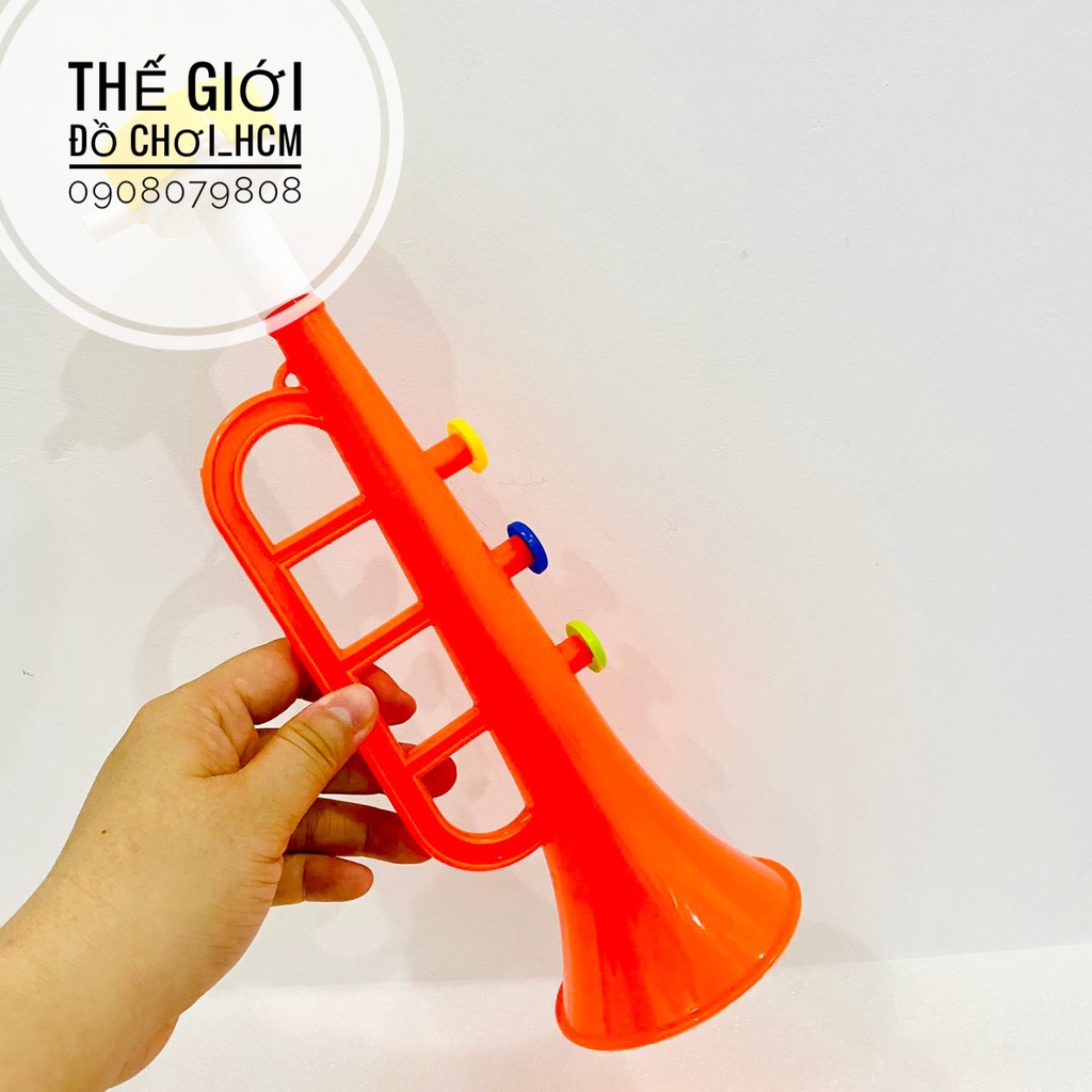 [HCM-RẺ ĐẸP] Đồ chơi trẻ em kèn trumpet dành cho bé thích khám phá các loại nhạc cụ, âm nhạc, cổ vũ, cổ động bóng đá