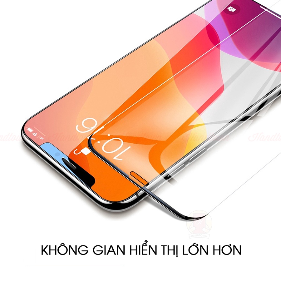 Cường Lực IP 13 12 13Pro Pro Max Mini Không Viền Trái Phải Trong Suốt Cao Cấp Full Màn Chống Va Đập Handtown