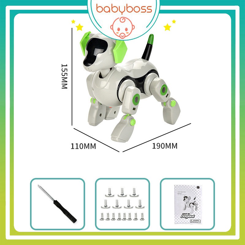 Đồ chơi chú chó thông minh di chuyển bằng âm thanh vỗ tay Z20 - Babyboss