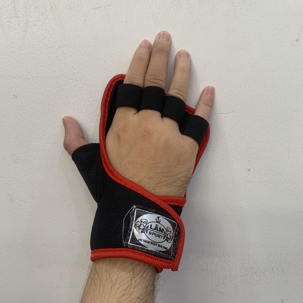 Bao Tay Dán Nhanh - BAO TAY TẬP GYM - Thương Hiệu Lâm Sport - Chất liệu thể thao -