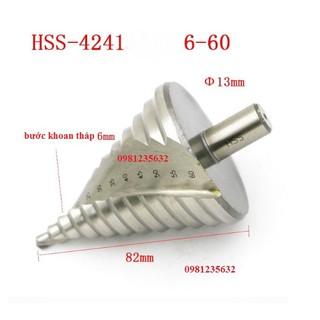 Mũi khoan tháp  6-60mm