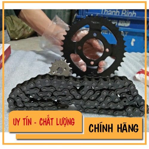 [ Bán chạy  ] Bộ nhông xích, nhông sên đĩa Win chính hiệu Daichi thông số (14T-40T–112L) công nghệ đột dập, sơn tĩnh điệ