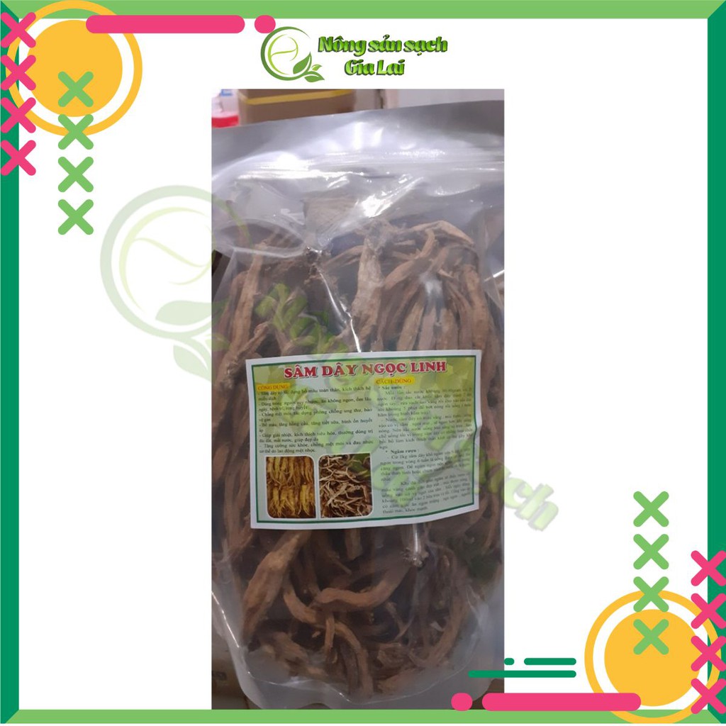 1kg Sâm dây ngọc linh kon tum, sâm khô hàng chuẩn, thơm phức, sản phẩm tốt