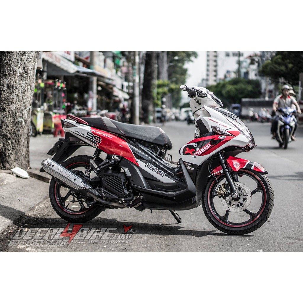 Tem trùm xe NOUVO 6 RED LOZENRO