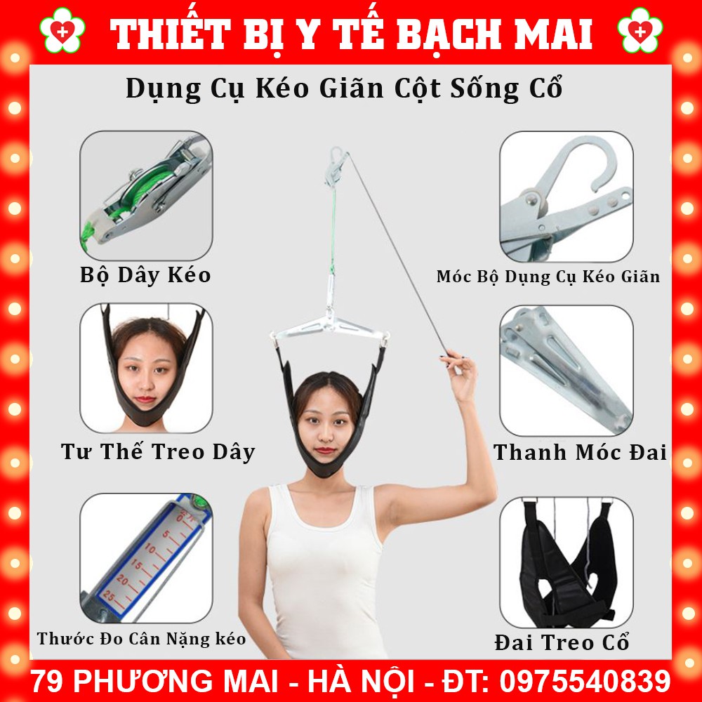 Đai Kéo Giãn Cột Sống Cổ Tại Nhà - Điều Trị Thoát Vị, Thoái Hóa, Đau Mỏi Cổ