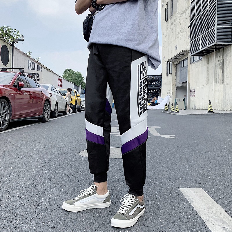 【COD】Trendy casual loose-leg track pants
