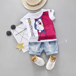 Set bộ quần áo Đoremon cho bé trai