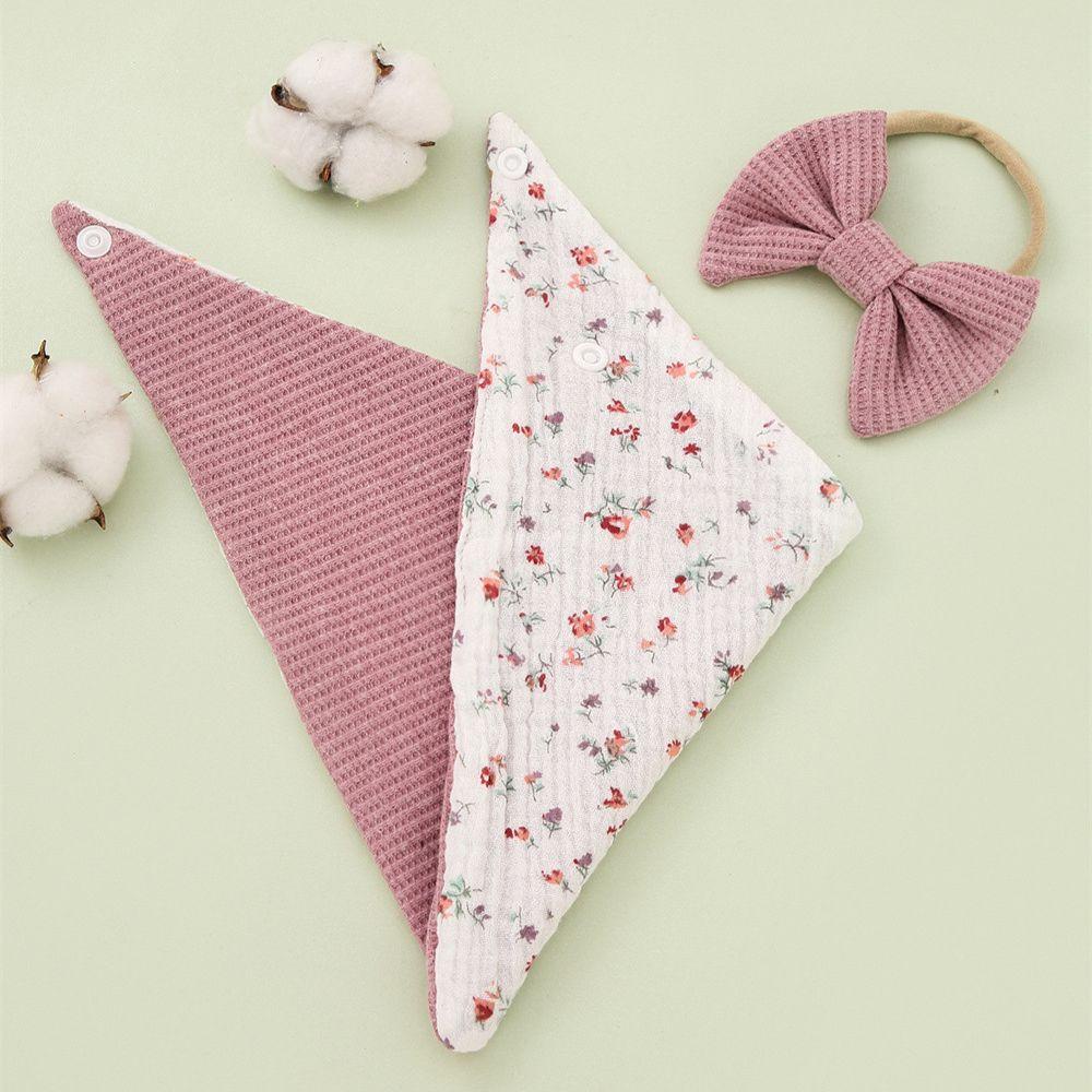 WATTLE Set 3 Yếm Ăn Họa Tiết Bươm Bướm Xinh Xắn Dành Cho Các Bé