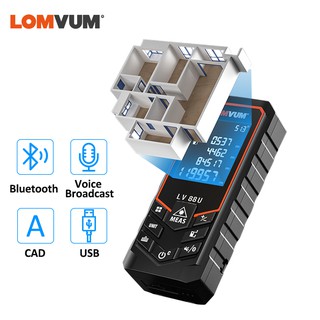 Máy đo khoảng cách Laser kỹ thuật số LOMVUM 88U kết nối Bluetooth qua cổng USB