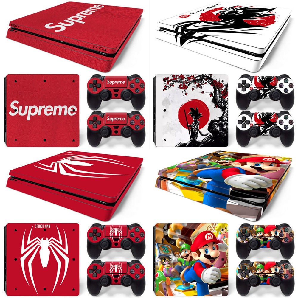 Bao Gồm Tất Cả PS4 slim Sticker Máy Đau Phim Màu Cơ Thể Tay Cầm Miễn Phí Người Nhện GTA5 Thời Gian M