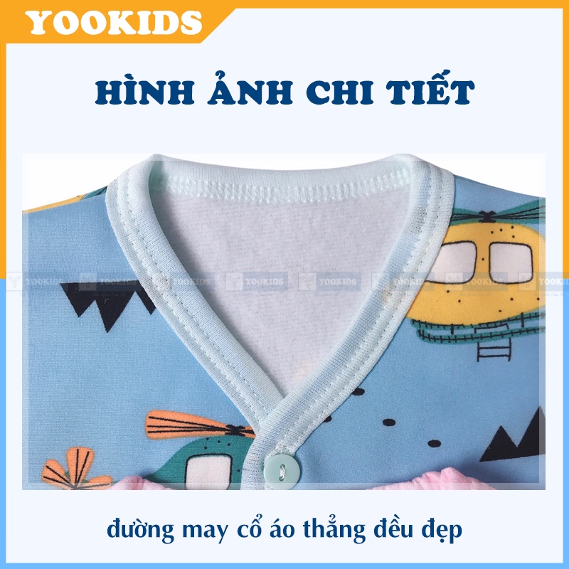 Áo gile cho bé YOOKIDS chất nỉ trần bông mềm ấm, áo gile cho bé trai bé gái 1 2 3 4 tuổi