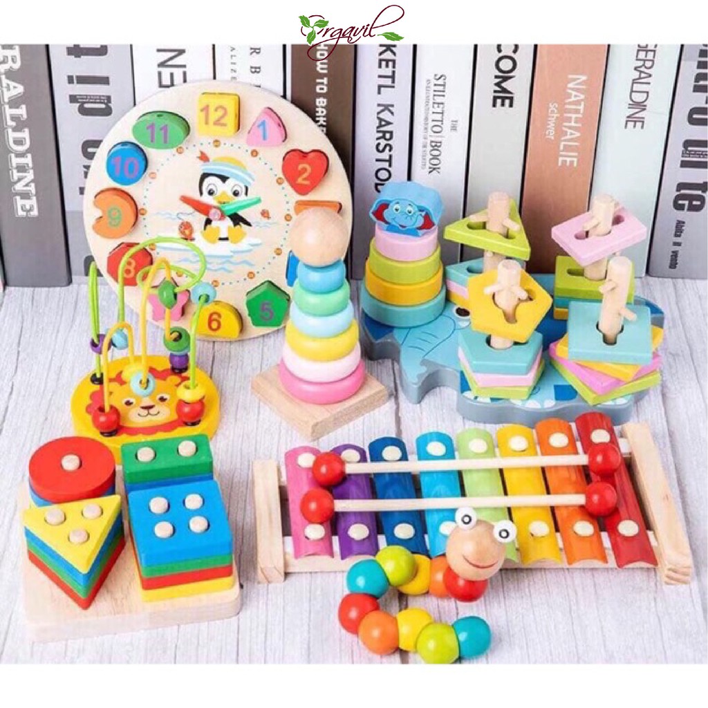 Bộ Đồ Chơi Montessori Cho Trẻ đặc biệt - Giúp Con Phát Triển Các Giác Quan Sớm - Orgavil