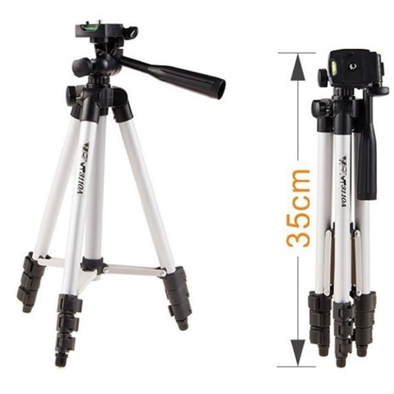 Giá đỡ 3 chân kẹp điện thoại tặng kèm remote