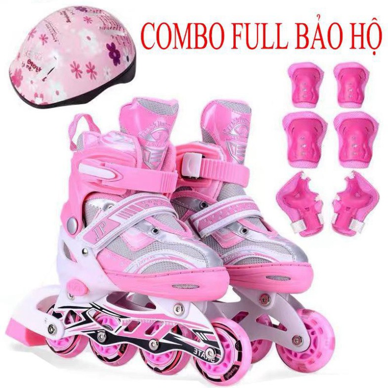 AS1 QZ Giày patin cao cấp kèm đồ bảo hộ Giày trượt kèm Mũ + kiểm soát an ninh patin phát sáng 13 AS1