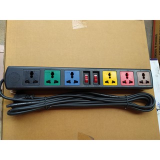 Ổ cắm Lioa 6 đa năng ( dây nguồn 3m,5m). - 10a .