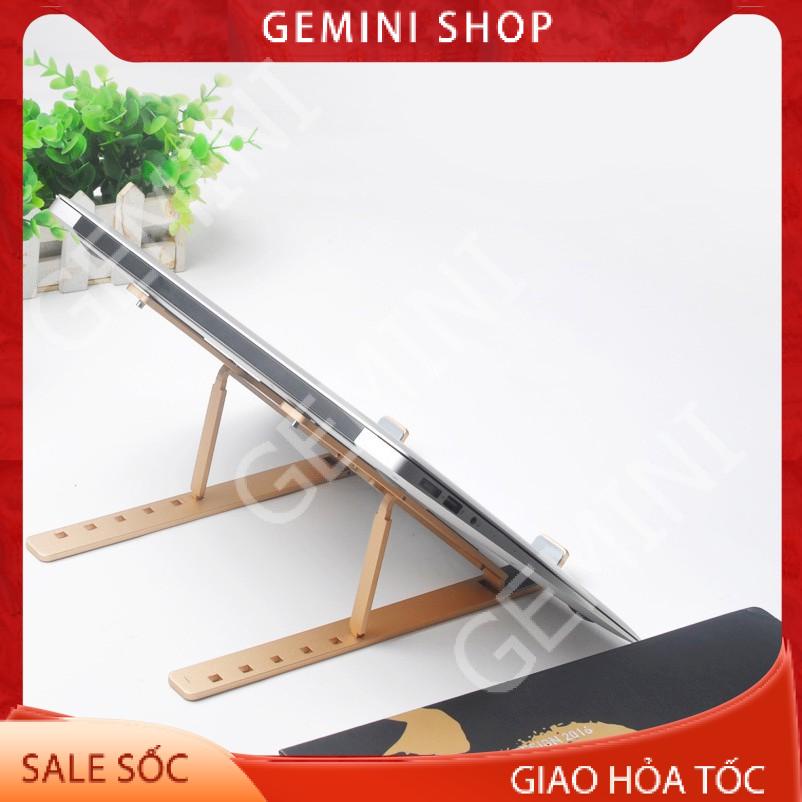 Giá đỡ LAPTOP MÁY TÍNH BẢNG N3 bằng nhôm điều chỉnh độ cao đế tản nhiệt laptop dưới 15.6 inch đế kê laptop