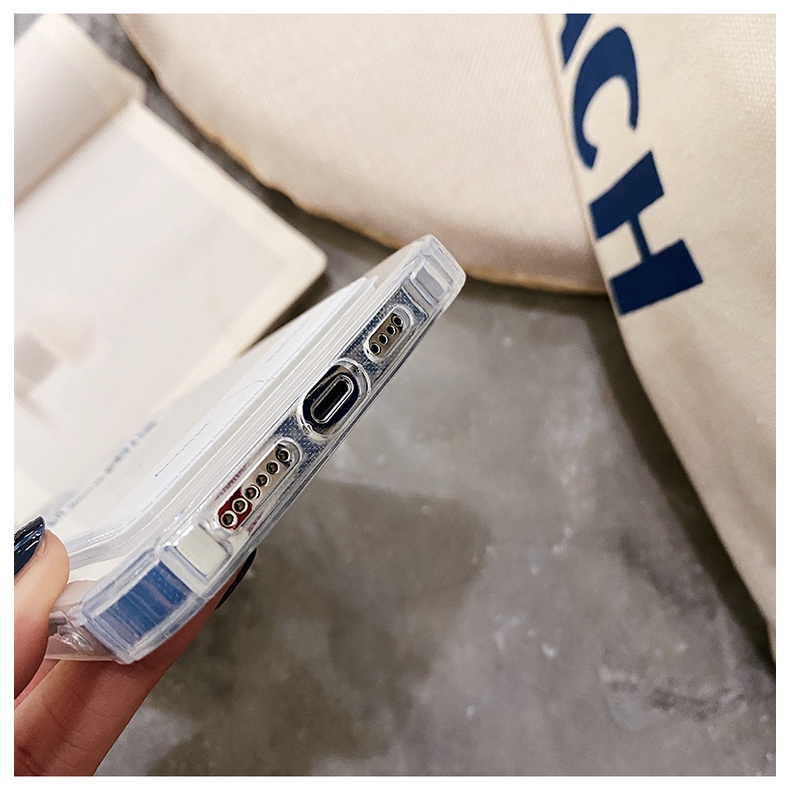 Ốp Điện Thoại Silicon Dẻo Trong Suốt Có Túi Khí Chống Sốc Bảo Vệ Camera Cho Iphone