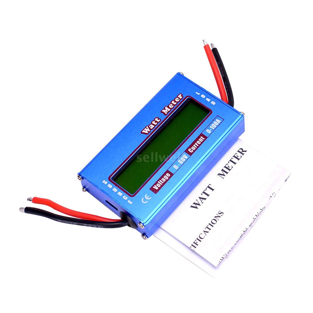 Đồng hồ đo công suất điều khiển từ xa màn hình kỹ thuật số LCD 100A phân tích điện năng kiểm tra điện áp cân bằng pin