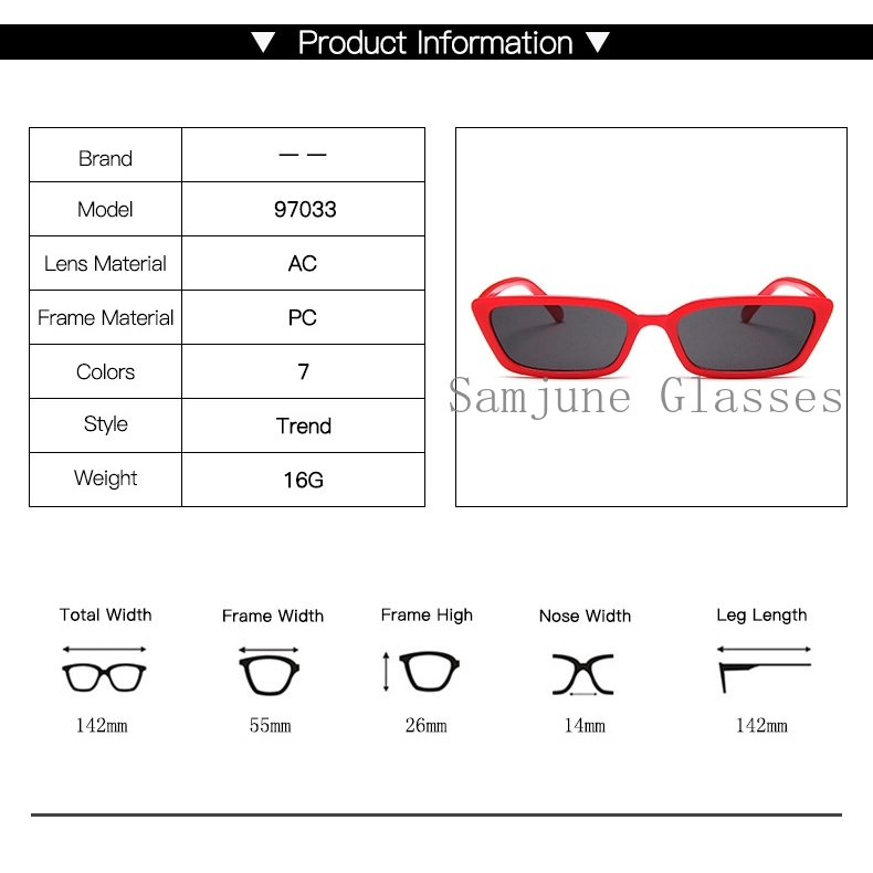Kính Mát Mắt Mèo SAMJUNE Phong Cách Cổ Điển Dành Cho Nữ