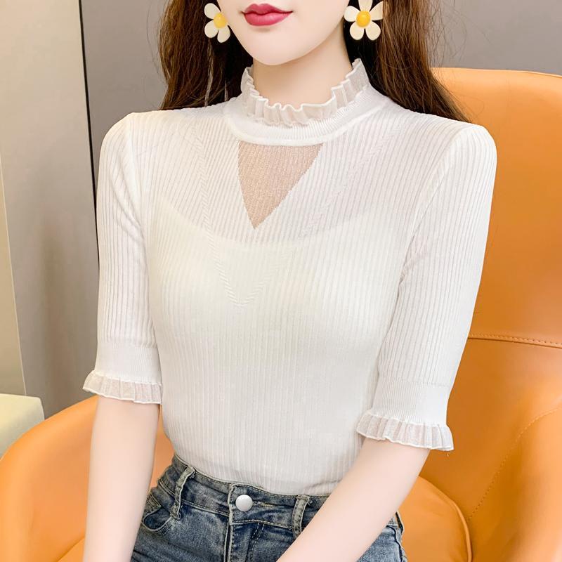 Áo Thun Tay Ngắn Chất Liệu Lụa Lạnh Thời Trang Mùa Hè Cho Nữ