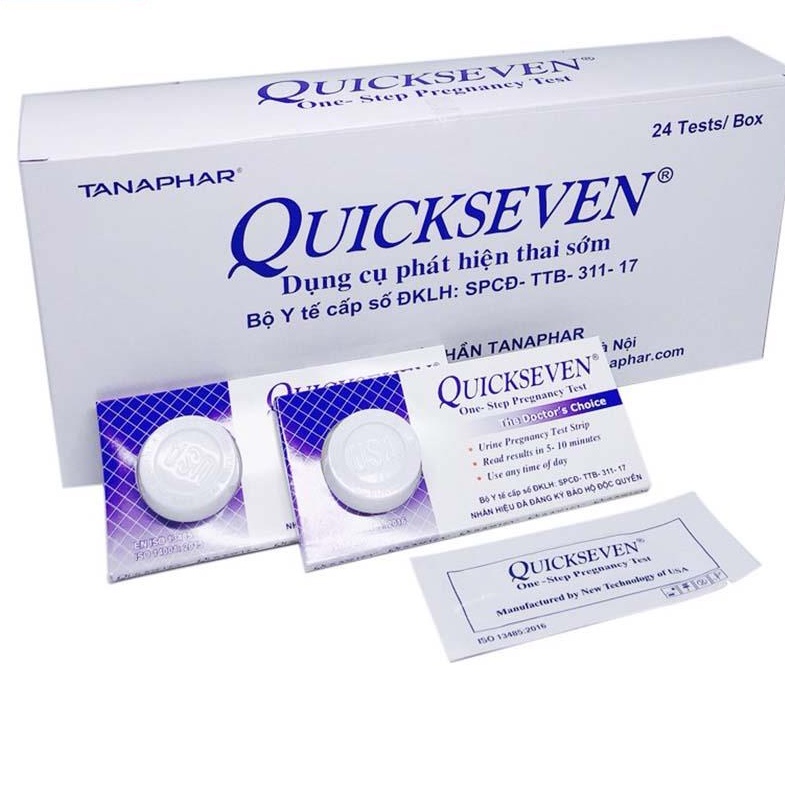 Que Thử Thai Quickseven Test Thử Thai Nhanh Chính Xác