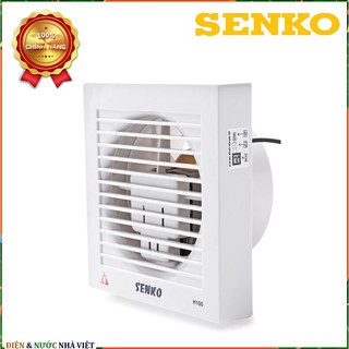 QUẠT HÚT THÔNG GIÓ SENKO H100  ÂM TƯỜNG - LUÂN CHUYỂN KHÔNG KHÍ NHANH CHÓNG - CHẠY ÊM SIÊU BỀN - SỬ DỤNG KHÔNG GIAN KÍN