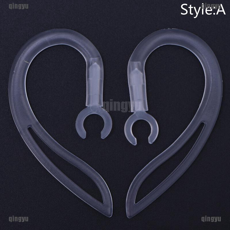 ❤❤ Set 2 Móc Tai Nghe Bluetooth Trong Suốt Kích Thước 5 / 6 / 7 / 8 / 9 / 10mm