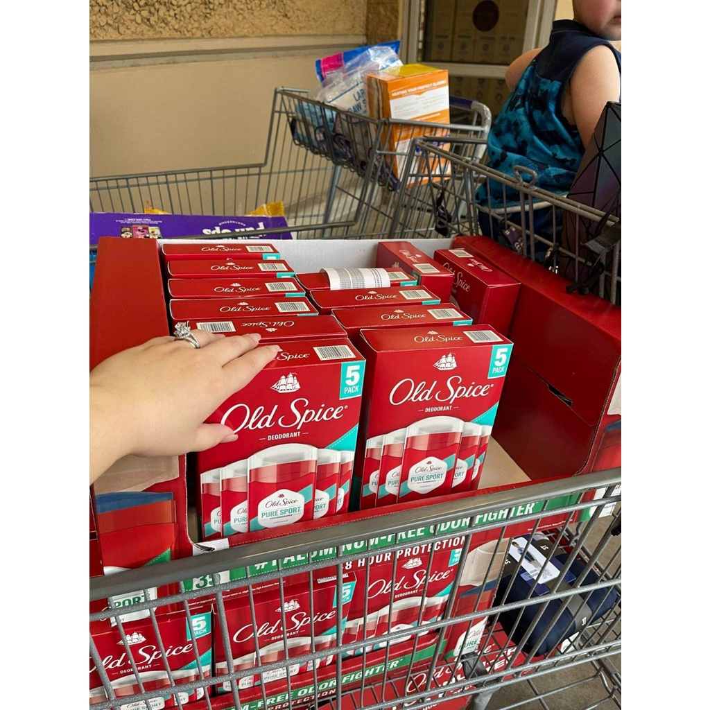 LĂN NÁCH OLD SPICE HỘP 5 HŨ HÀNG NHẬP MỸ BAO CHECK BAO ĐỔI TRẢ