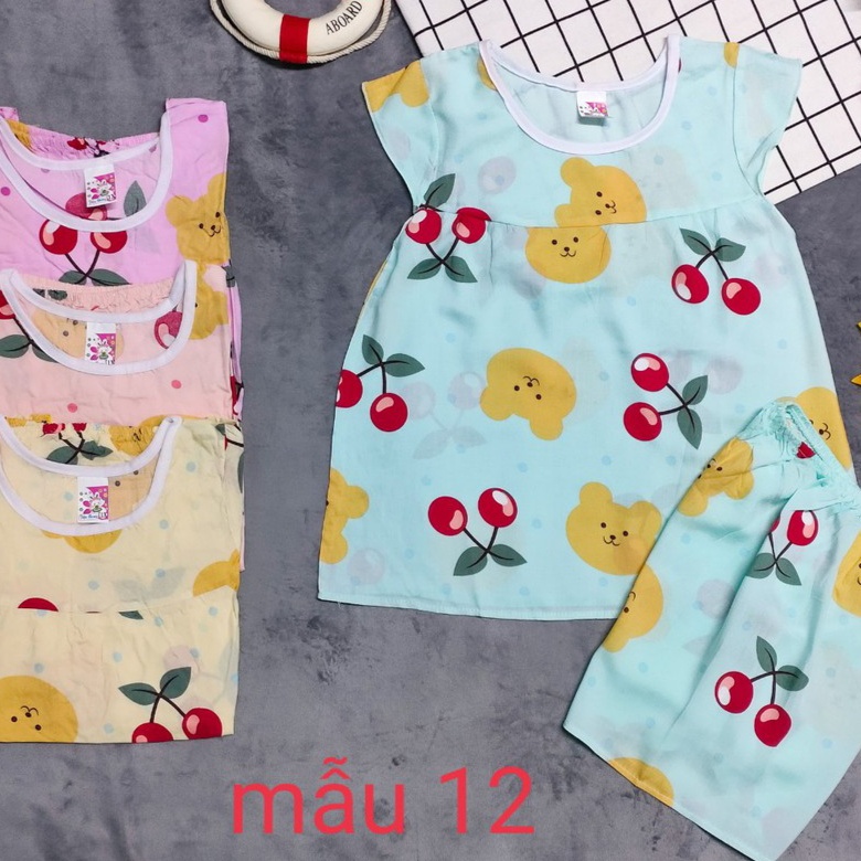 Combo 5 bộ ,combo 3 bộ tole lanh bé gái giao màu mẫu không trùng