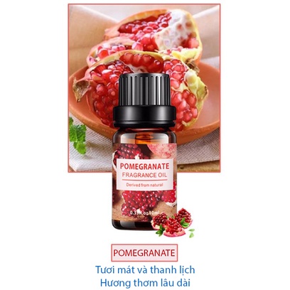 Hộp 6 Chai Tinh Dầu Xông Phòng Các Loại 10ml 100% Thiên Nhiên Cao Cấp, hương thơm dịu nhẹ, không gây nhức đầu