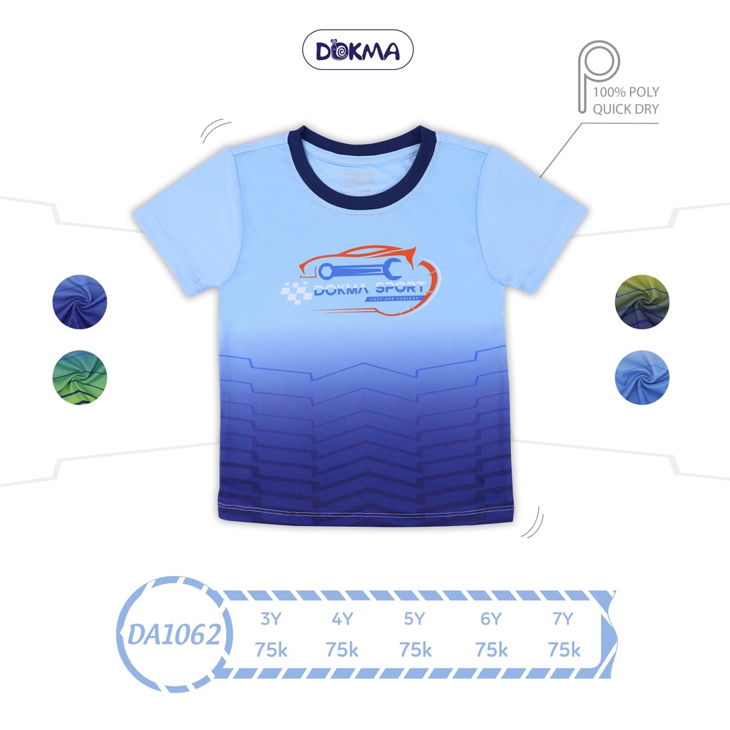 Áo cộc tay thể thao bé trai Dokma mới nhất
