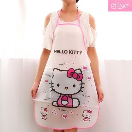 Hoạt Hình Tạp Dề Nấu Ăn Hình Hello Kitty Doremon Chống Thấm Nước / Dầu Mỡ