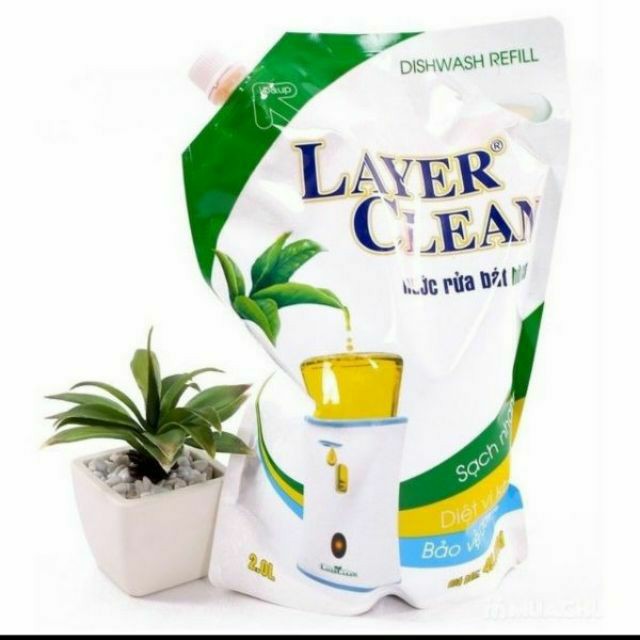 Nước rửa bát hữu cơ Layer Clean 2l hương Hồng